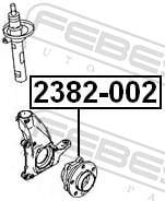 Moyeu de roue (Roulement de roue) FEBEST ref. 2382-002