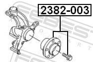 Moyeu de roue (Roulement de roue) FEBEST ref. 2382-003