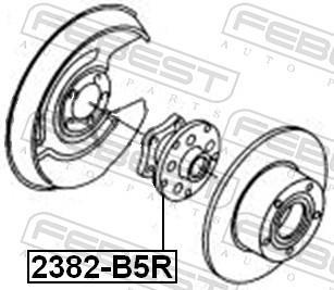 Moyeu de roue (Roulement de roue) FEBEST ref. 2382-B5R