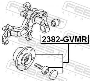 Moyeu de roue (Roulement de roue) FEBEST ref. 2382-GVMR
