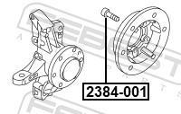 Tornillo de rueda FEBEST 2384-001