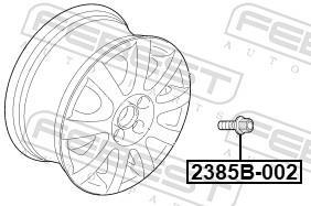 Pernos de fixação de roda FEBEST ref. 2385B-002