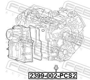 Bouchon de vidange FEBEST ref. 2399-002-PCS2