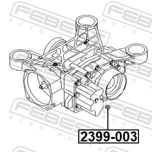 Bouchon de vidange FEBEST ref. 2399-003
