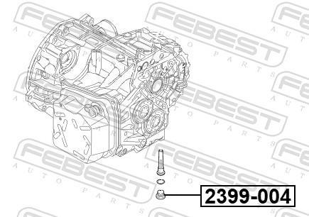 Bouchon de vidange FEBEST ref. 2399-004