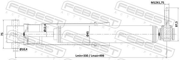 Amortisseurs FEBEST ref. 24110-001R