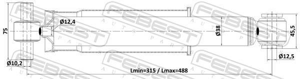 Amortisseurs FEBEST ref. 24110-005R