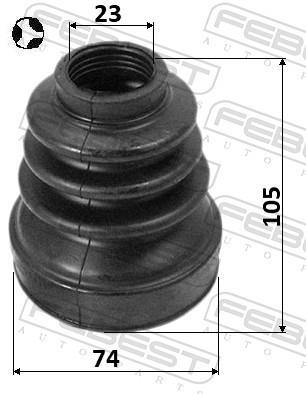 Fuelle de cardán FEBEST ref. 2415-KANGIIT