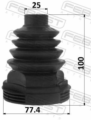 Fuelle, árbol de transmisión FEBEST ref. 2415-LAGIIT