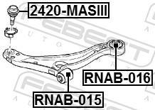 Rótula de suspensión/carga FEBEST ref. 2420-MASIII