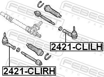 Rótula barra de dirección FEBEST ref. 2421-CLILH