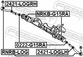 Rótula barra de dirección FEBEST ref. 2421-LOGRH