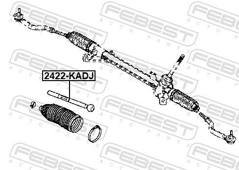 Tirante da direção FEBEST ref. 2422-KADJ