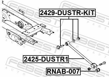 Vis de correction du carrossage FEBEST ref. 2429-DUSTR-KIT