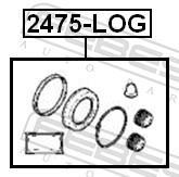 Kit de réparation d'étrier de frein FEBEST ref. 2475-LOG