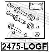 Kit de réparation d'étrier de frein FEBEST ref. 2475-LOGF