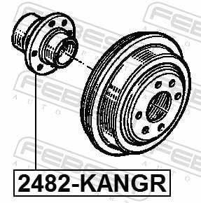Moyeu de roue (Roulement de roue) FEBEST ref. 2482-KANGR