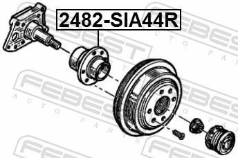 Moyeu de roue (Roulement de roue) FEBEST 2482-SIA44R