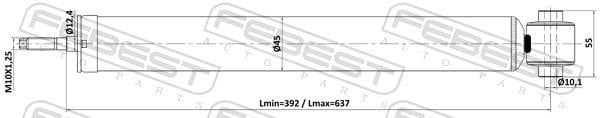 Amortecedores de choque FEBEST ref. 25110-005R