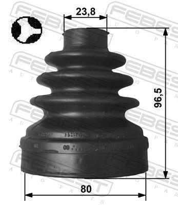 Soufflet de cardan FEBEST ref. 2515-C5X7