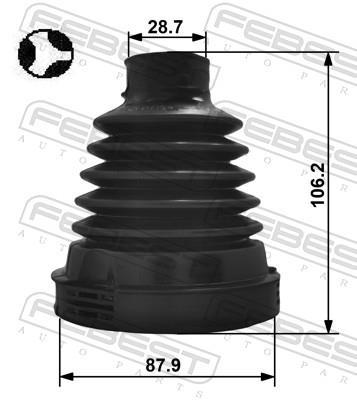 Soufflet de cardan FEBEST 2515-EXPT