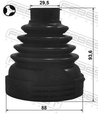 Soufflet de cardan FEBEST ref. 2515P-JUMPT