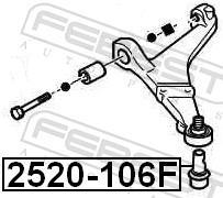 Rótula de suspensão FEBEST ref. 2520-106F
