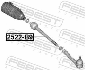 Rotule de direction intérieure FEBEST ref. 2522-B9