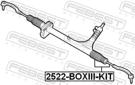 Rotule de direction intérieure (Rotule axiale) FEBEST ref. 2522-BOXIII-KIT