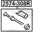 Guide d'étrier de frein FEBEST 2574-308R