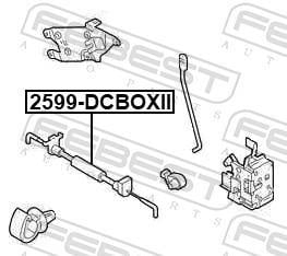 Cabo de bloqueio de porta FEBEST ref. 2599-DCBOXII