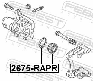 Kit de réparation d'étrier de frein FEBEST ref. 2675-RAPR