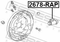 Bombín de freno de rueda FEBEST ref. 2678-RAP