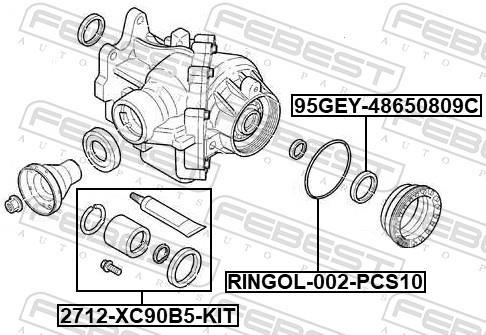 Cardã FEBEST 2712-XC90B5-KIT