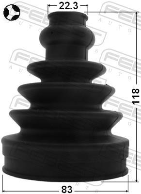 Joint-soufflet, arbre de commande FEBEST ref. 2715-S60T