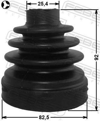 Fuelle, árbol de transmisión FEBEST ref. 2715-S80T