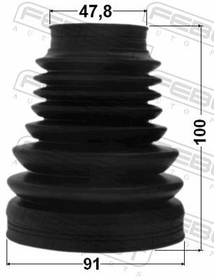 Joint-soufflet, arbre de commande FEBEST ref. 2715P-XC