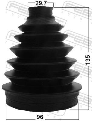 Joint-soufflet, arbre de commande FEBEST ref. 2717P-V70F