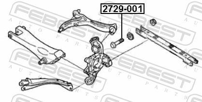 Vis de correction du carrossage FEBEST ref. 2729-001