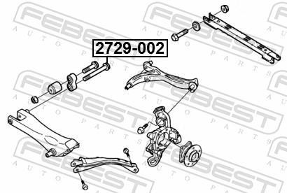 Vis de correction du carrossage FEBEST ref. 2729-002