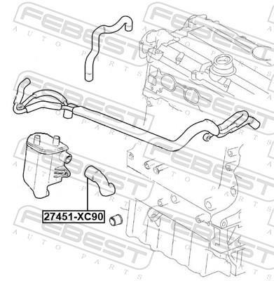 Tuyauterie FEBEST ref. 27451-XC90