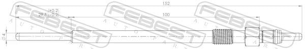 Bougie de préchauffage FEBEST ref. 28642-002
