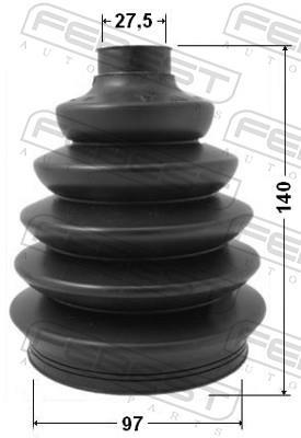 Fuelle, árbol de transmisión FEBEST ref. 2917P-DIIIF