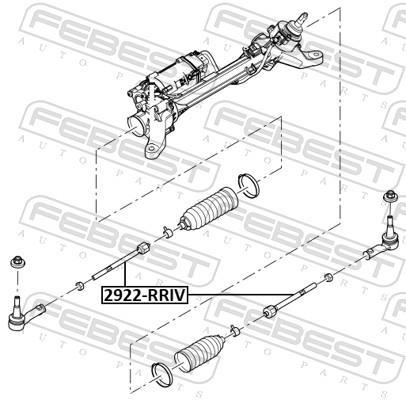Tirante da direção FEBEST ref. 2922-RRIV