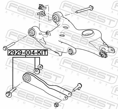 Tornillo corrector de inclinación FEBEST ref. 2929-004-KIT