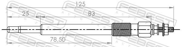 Bougie de préchauffage FEBEST ref. 29642-002