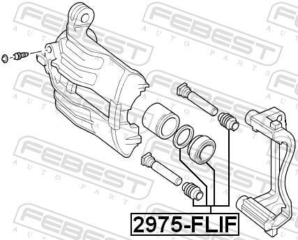 Kit de réparation d'étrier de frein FEBEST ref. 2975-FLIF