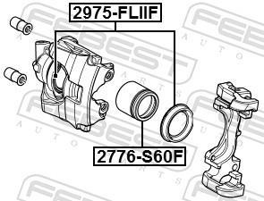 Kit de réparation d'étrier de frein FEBEST ref. 2975-FLIIF