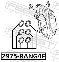 Kit de réparation d'étrier de frein FEBEST ref. 2975-RANGF