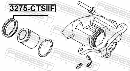 Kit de réparation d'étrier de frein FEBEST ref. 3275-CTSIIF